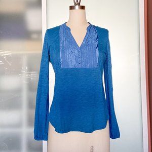 NWOT Lucky Brand teal long sleeve t shirt size S
